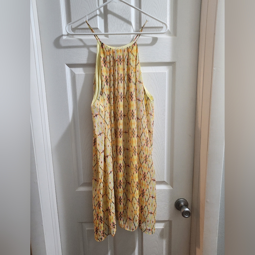 Maitai Lemon Yellow Patterned Top